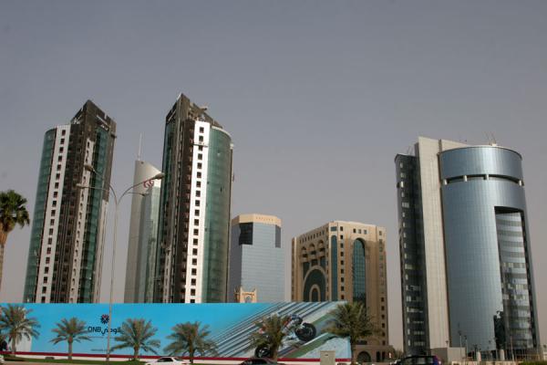 Some of the modern architecture buildings of Doha