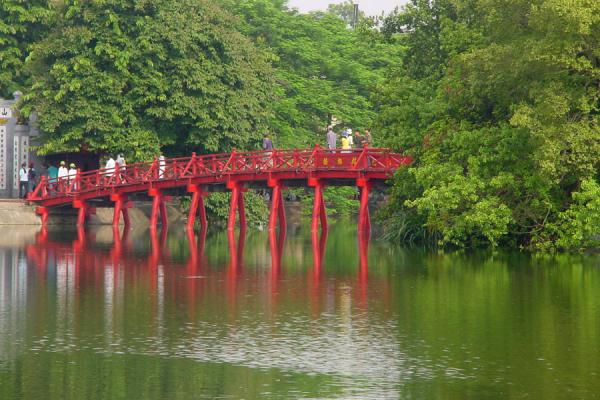 Image of Ngoc Son temple and Huc bridge, Hanoi, Hanoi, Vietnam