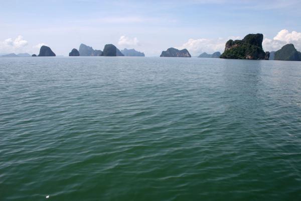 Picture of Phang Nga Bay (Thailand): Islands peeking out of the sea at Phang Nga National Bay