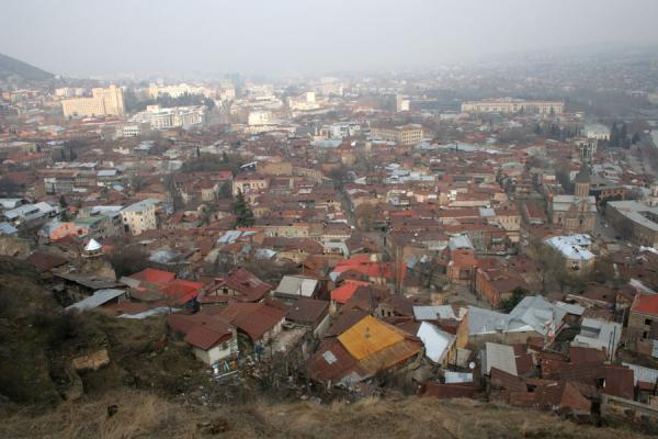 Photograph of View over the Maidan or Old Town of Tbilisi from Narikala 