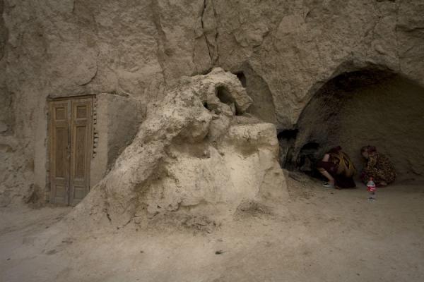 Photograph of Women praying in a cave near the tomb - Uzbekistan - Asia
