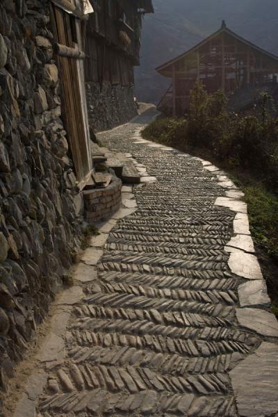 Photograph of One of the narrow streets of Xijiang - China - Asia