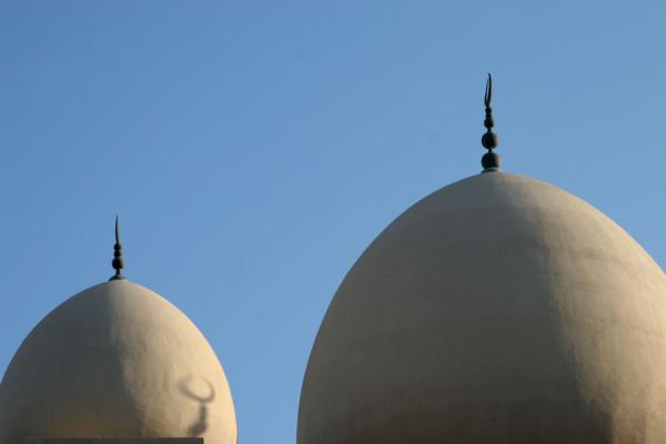 Picture of Sun setting on the domes of the Grand Mosque in Bur Dubai