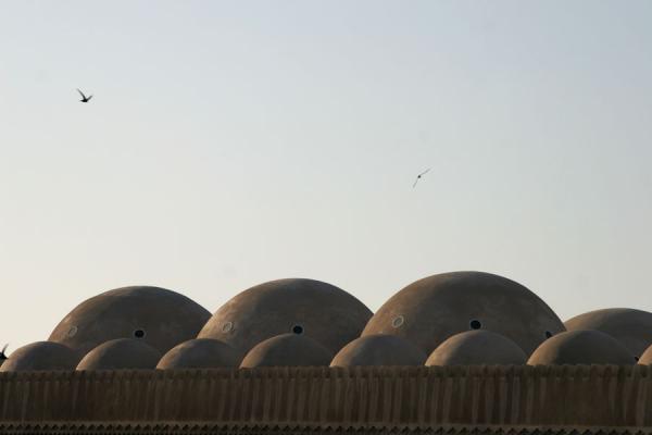 Picture of Domes of Grand Mosque in Bur Dubai just before sunset