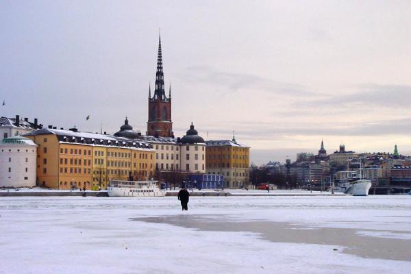 stockholm sweden in winter. Image of Stockholm harbour:
