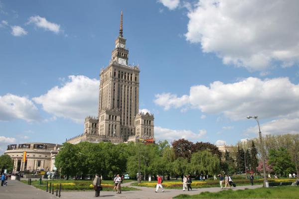 skyline of Warsaw - Poland