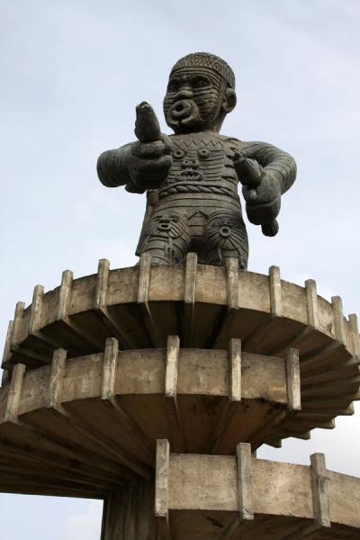 Photograph of Cuffy monument in memory of the slave revolt of 1763 - Guyana 