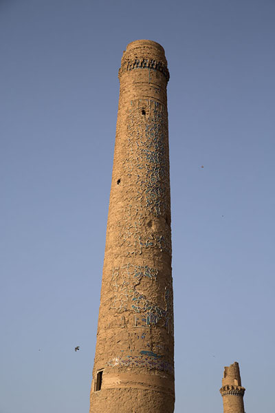 Picture of Gowhar Shad Mausoleum (Afghanistan): Two of the minarets of the Musalla complex that are still standing