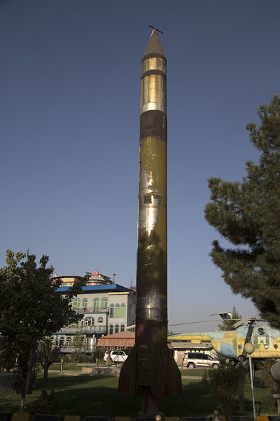 Scud missile in the gardens of the museum | OMAR mine museum | Afghanistan
