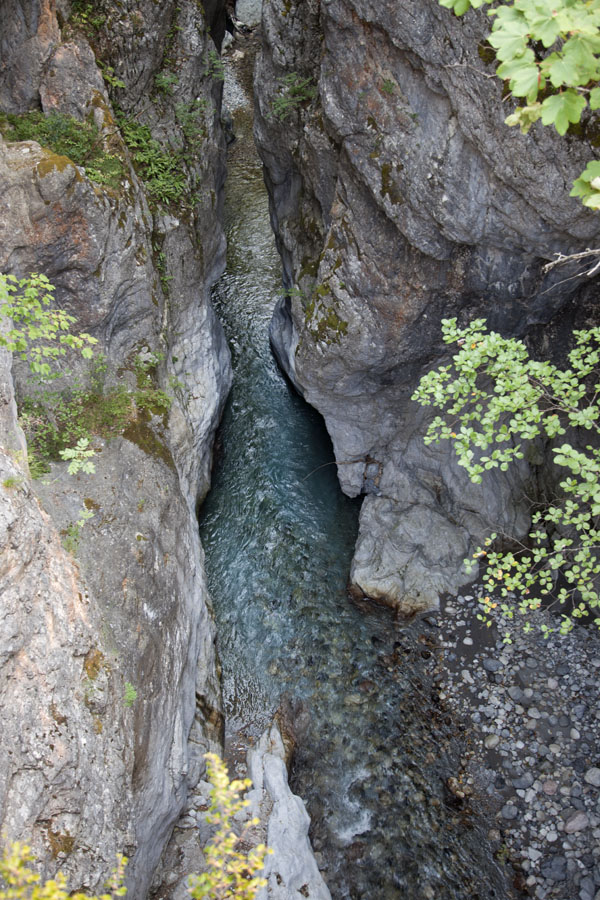 Picture of Canyon with clear water flowing through itTheth - Albania