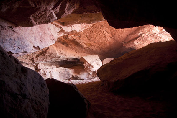 Picture of Sebkha Circuit (Algeria): Cave in Ighzer where people used to stay to seek protection against the relentless desert sun