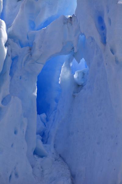 Picture of Perito Moreno Glacier (Argentina): Blue ice of Perito Moreno in the sunlight