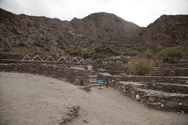 Picture of The terraced ruins of Quilmes are built against the hillside