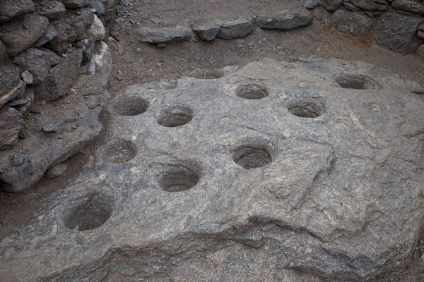 Picture of Holes carved out by the Diaguitan people many years ago