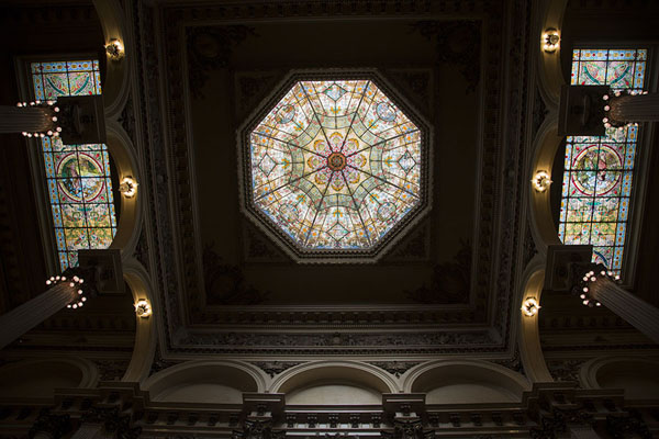 Picture of Ceiling of the entrance hall of Teatro Colón