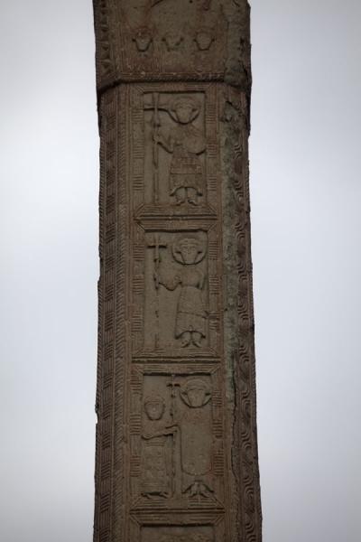 Picture of Odzun church (Armenia): Detail of one of the stelae of the funerary monument of Odzun