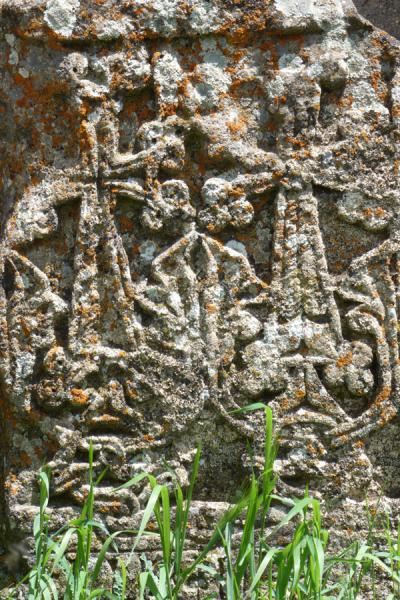 Picture of Two of the many carved crosses in Tatev Monastery - Armenia - Asia