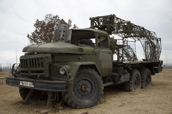 Armenian army truck destroyed by a missile | Baku War Tropies Park | Azerbaijan