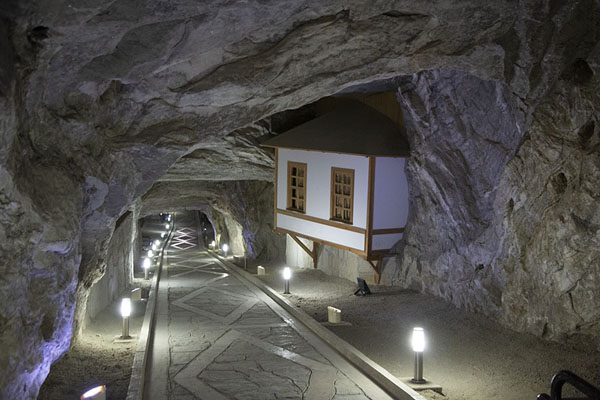 Underground chalet in the tunnel of the Physiotherapy centre | Duzdag Physiotherapy centre | Azerbaijan