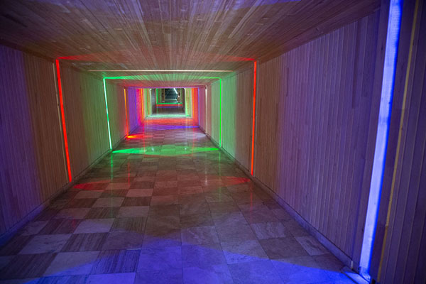 Colourful lights in the underground Physiotherapy centre | Duzdag Physiotherapy centre | Azerbaijan