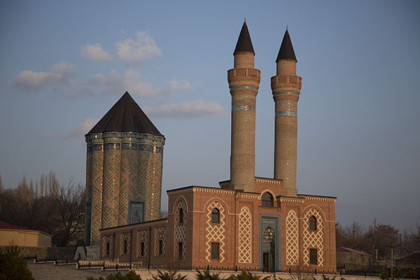 Picture of The Garabaghlar mausoleum in the late afternoon sun