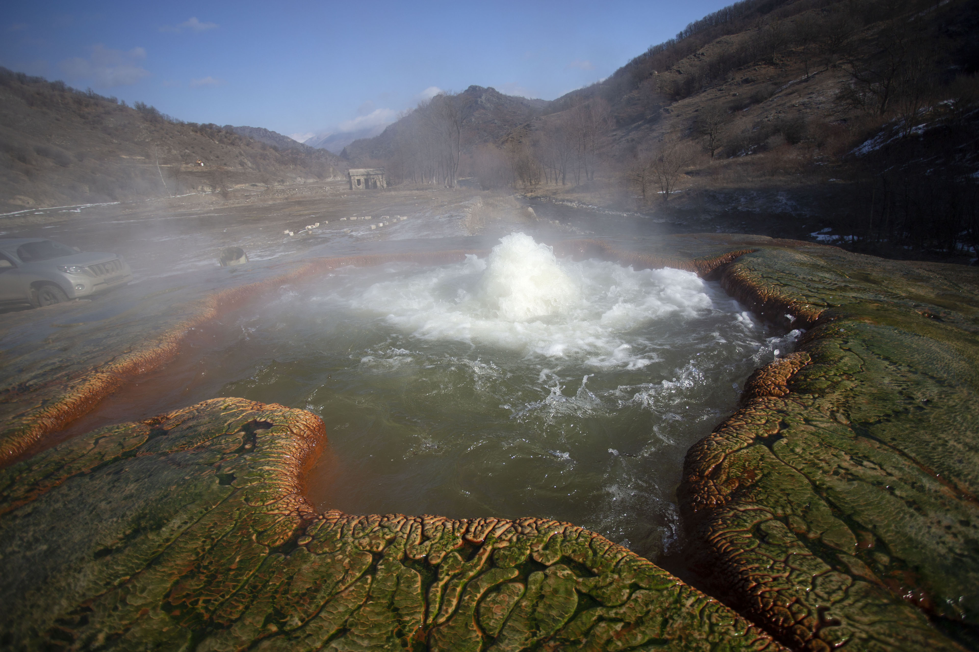 Picture of Hot spring in a valley in the Karabakh region