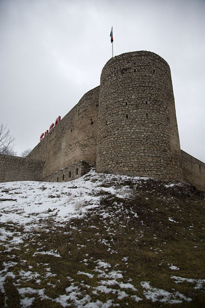 Picture of The fortress of Shusha with light snow