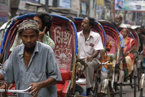 Picture of Bangladeshi rickshaws