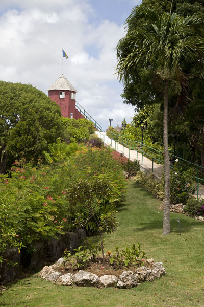 Foto van Gun Hill Signal Station, one of a series of signal stations on the island of BarbadosBarbados binnenland - Barbados