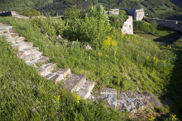 Foto van Inside view of the fortress of JajceJajce - Bosnië en Herzegovina