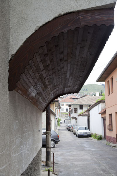 Picture of Ottoman houses in Sarajevo are characterized by their overhanging first floorSarajevo - Bosnia and Herzegovina