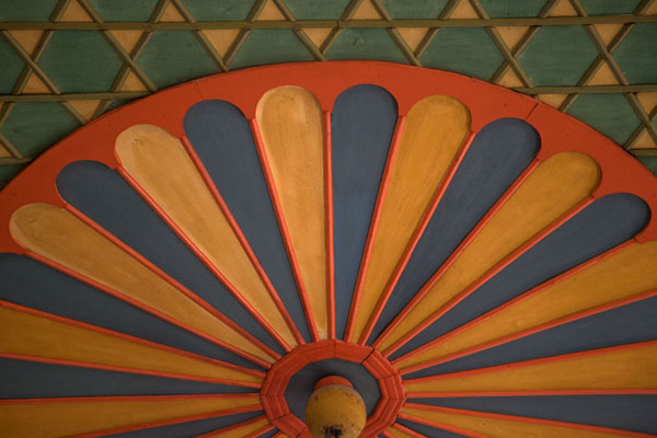 Close-up of the ceiling of the multi-coloured mosque | Multi-coloured-mosque | Bosnia and Herzegovina