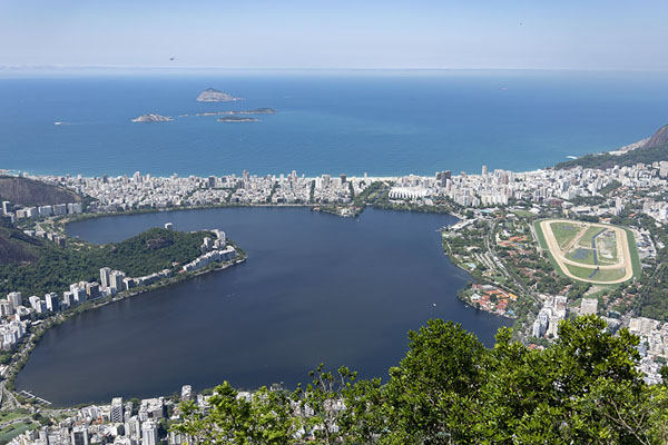 The Rodrigo de Freitas Lagoon seen from the top of Corcovado | Corcovado | Brasile