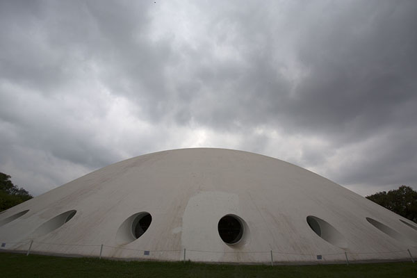 Picture of Oca pavilion, designed by Oscar Niemeyer after an indigenous houseSão Paulo - Brazil