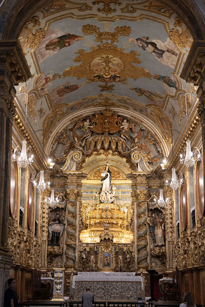 Foto van Interior of the Our Lady of Immaculate Conception churchOuro Preto - Brazilië