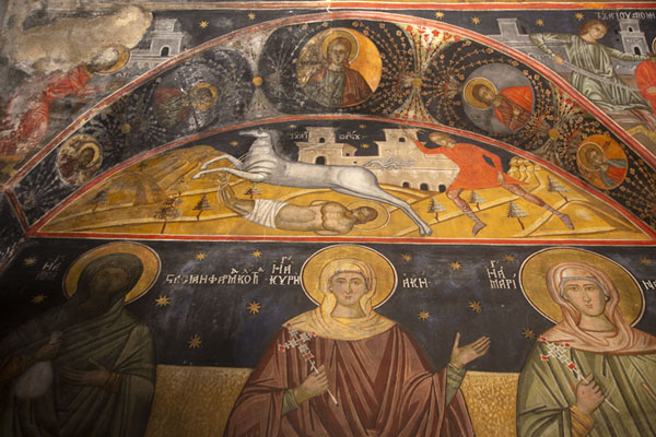 Picture of Fresco with biblical scene in Sveta Bogoroditsa church