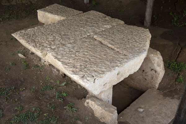 Picture of A Thracian tomb at Sveshtari, very basic compared to the rich tomb of Dromichaetes