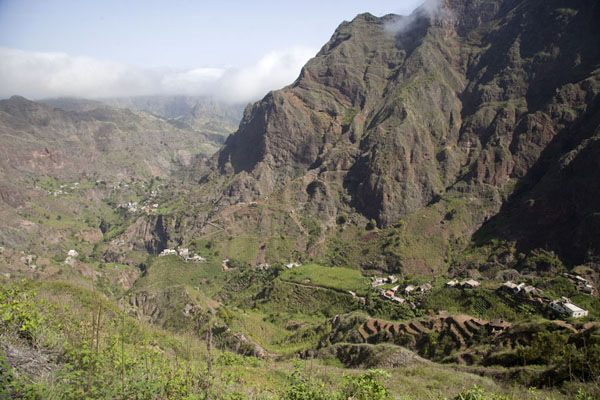 Picture of Looking back into Chã de Pedra - Cabo Verde - Africa