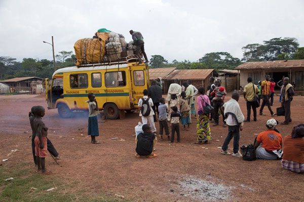 Foto van One of the many stops on the road between Bertoua and YokadoumaYokadouma - Kameroen