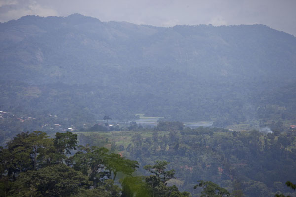 Picture of Mount Eloundem (Cameroon): View towards the north from Mount Eloundem with lake at the foot of the mountains