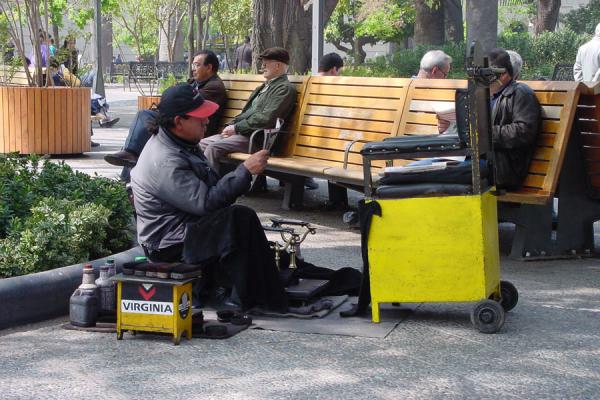 Picture of Street shoeshinerSantiago de Chile - Chile