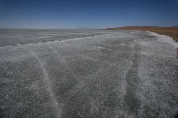 Picture of Ngoring Lake (China): View from the ice of Lake Ngoring