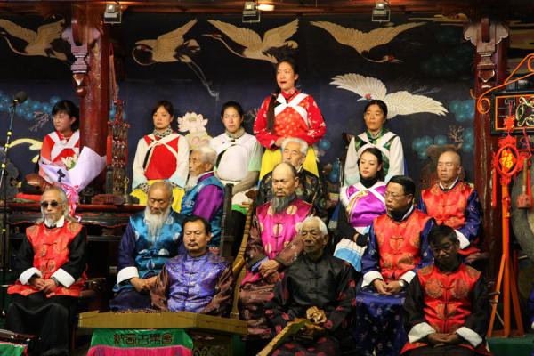Picture of Naxi Orchestra (China): Some of the musicians of the Naxi Orchestra