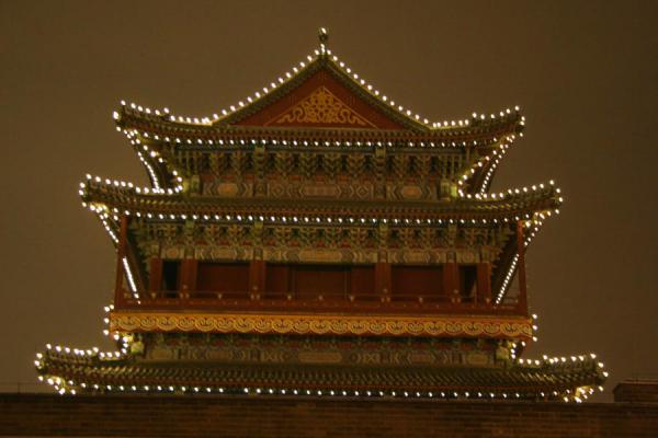 Picture of Tien An Men By Night (China): Beijing: Shenyang Gate at southern side of Tien An Men Square
