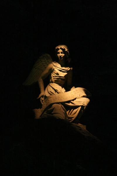Picture of Salt Cathedral of Zipaquirá (Colombia): One of the statues in the Salt Cathedral of Zipaquirá
