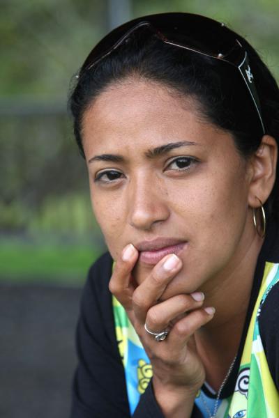 Picture of Colombian girl in a pensive moment
