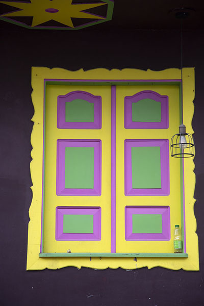 Picture of Detailed view of a colourful window in Filandia