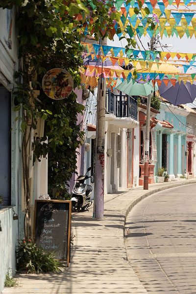 Picture of Street with decorations in GetsemaníCartagena - Colombia