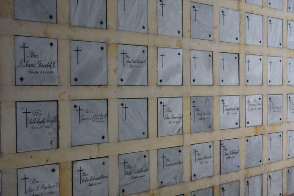 Plaques commemorating deceased religious persons | San Pedro Cemetery Medellín | Colombia