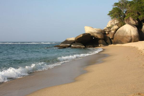 Picture of Sand, rocks and sea near Cabo San Juan de la Guía